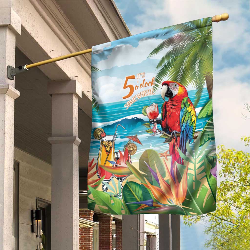 Aloha Hawaii Christmas Garden Flag It's 5 o'clock Somewhere - Wonder Print Shop