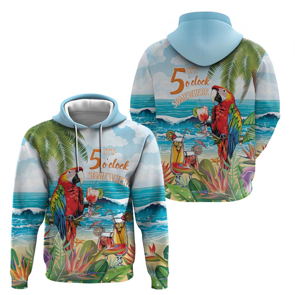 Aloha Hawaii Christmas Hoodie It's 5 o'clock Somewhere - Wonder Print Shop
