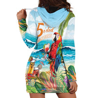 Aloha Hawaii Christmas Hoodie Dress It's 5 o'clock Somewhere - Wonder Print Shop