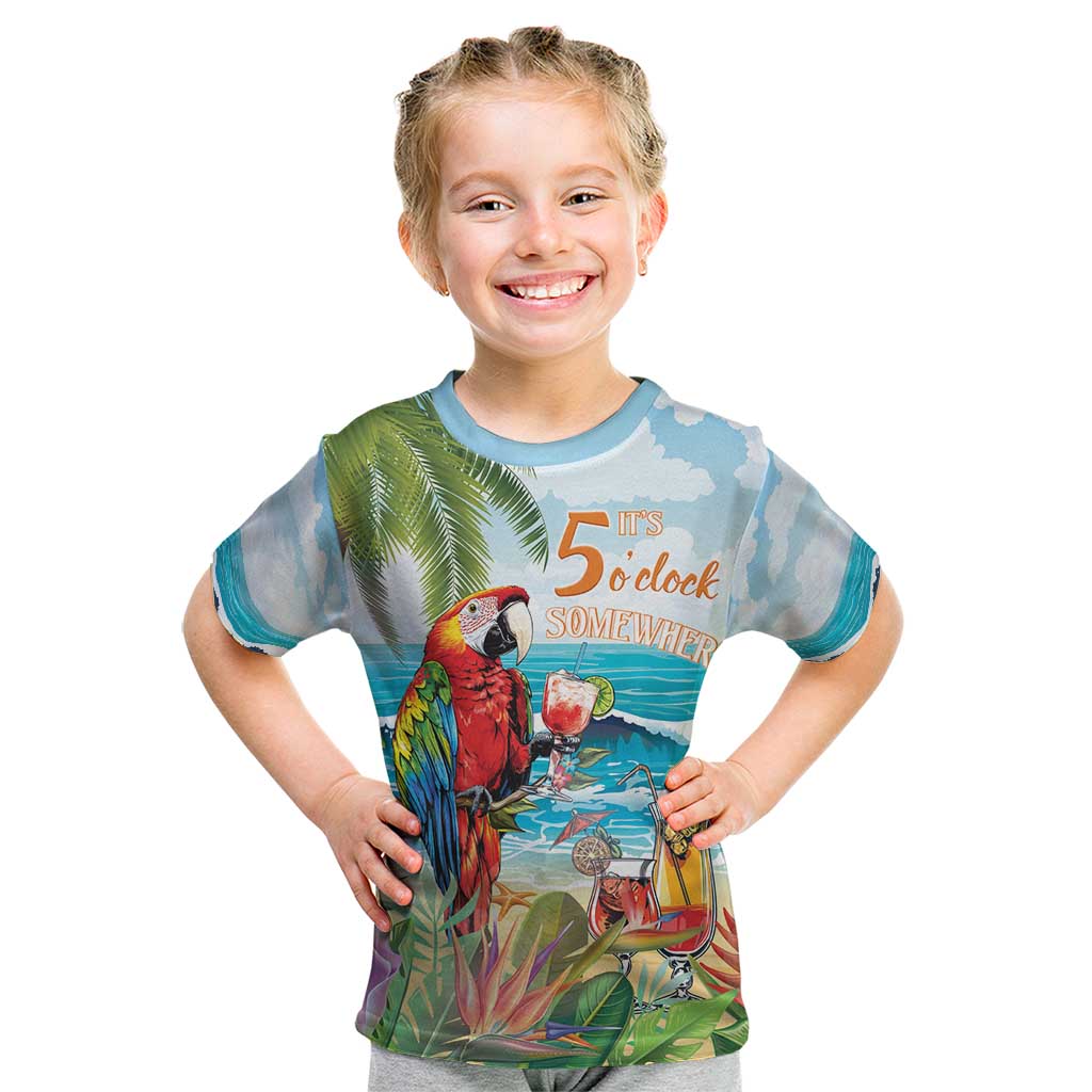 Aloha Hawaii Christmas Kid T Shirt It's 5 o'clock Somewhere - Wonder Print Shop