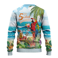 Aloha Hawaii Christmas Ugly Christmas Sweater It's 5 o'clock Somewhere - Wonder Print Shop