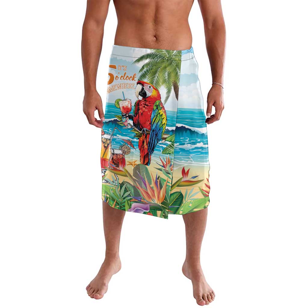 Aloha Hawaii Christmas Lavalava It's 5 o'clock Somewhere - Wonder Print Shop