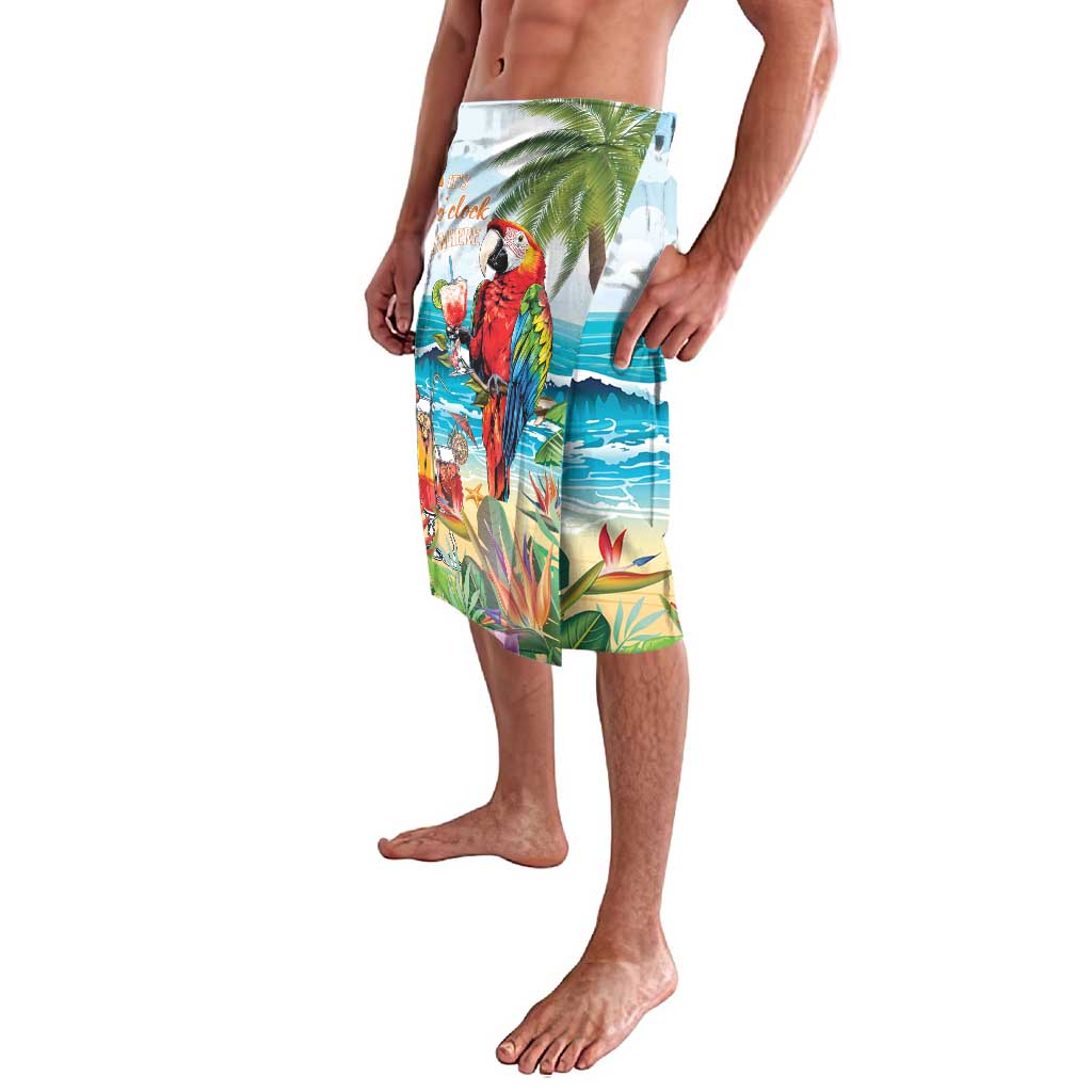 Aloha Hawaii Christmas Lavalava It's 5 o'clock Somewhere - Wonder Print Shop