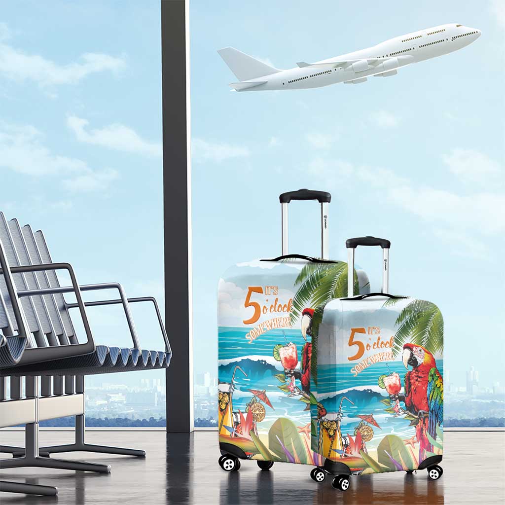 Aloha Hawaii Christmas Luggage Cover It's 5 o'clock Somewhere - Wonder Print Shop