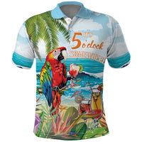 Aloha Hawaii Christmas Polo Shirt It's 5 o'clock Somewhere - Wonder Print Shop