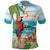 Aloha Hawaii Christmas Polo Shirt It's 5 o'clock Somewhere - Wonder Print Shop