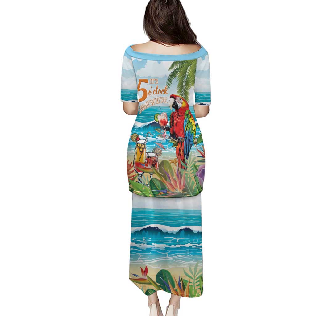 Aloha Hawaii Christmas Puletasi It's 5 o'clock Somewhere - Wonder Print Shop