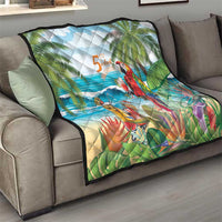 Aloha Hawaii Christmas Quilt It's 5 o'clock Somewhere - Wonder Print Shop
