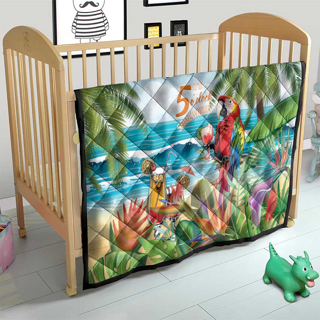 Aloha Hawaii Christmas Quilt It's 5 o'clock Somewhere - Wonder Print Shop
