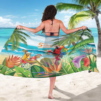 Aloha Hawaii Christmas Sarong It's 5 o'clock Somewhere - Wonder Print Shop