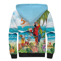 Aloha Hawaii Christmas Sherpa Hoodie It's 5 o'clock Somewhere - Wonder Print Shop