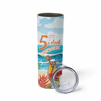 Aloha Hawaii Christmas Skinny Tumbler It's 5 o'clock Somewhere - Wonder Print Shop