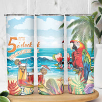 Aloha Hawaii Christmas Skinny Tumbler It's 5 o'clock Somewhere - Wonder Print Shop