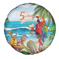 Aloha Hawaii Christmas Spare Tire Cover It's 5 o'clock Somewhere - Wonder Print Shop
