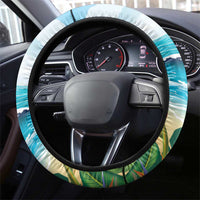 Aloha Hawaii Christmas Steering Wheel Cover It's 5 o'clock Somewhere - Wonder Print Shop