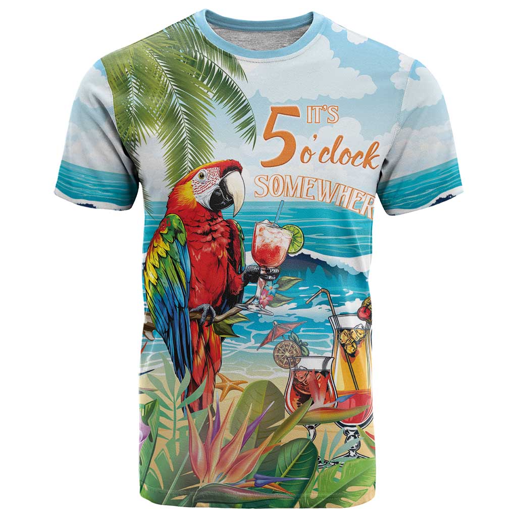 Aloha Hawaii Christmas T Shirt It's 5 o'clock Somewhere - Wonder Print Shop