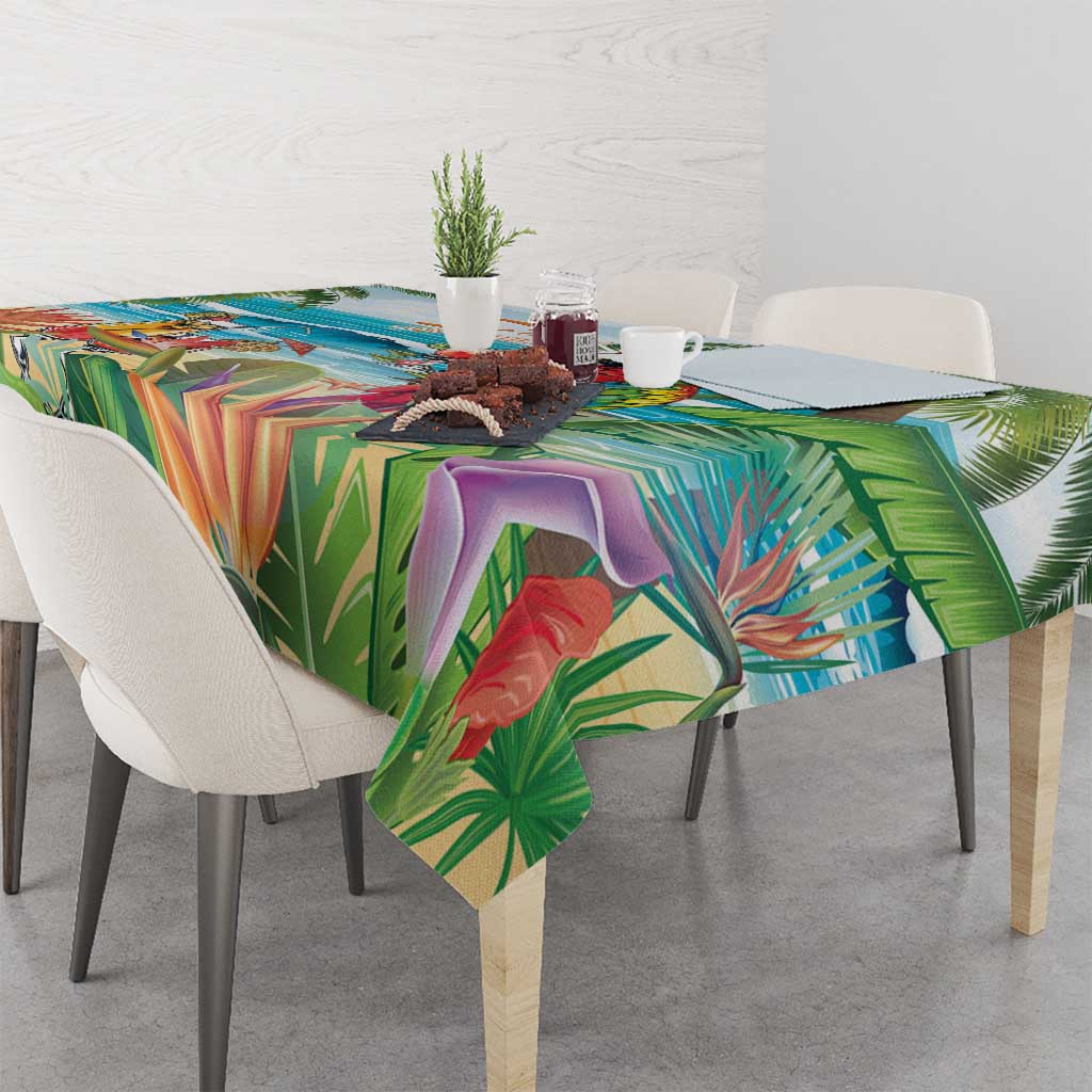 Aloha Hawaii Christmas Tablecloth It's 5 o'clock Somewhere - Wonder Print Shop