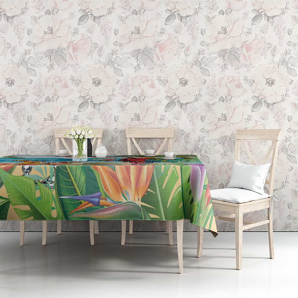 Aloha Hawaii Christmas Tablecloth It's 5 o'clock Somewhere - Wonder Print Shop