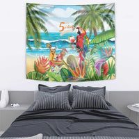 Aloha Hawaii Christmas Tapestry It's 5 o'clock Somewhere - Wonder Print Shop