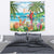 Aloha Hawaii Christmas Tapestry It's 5 o'clock Somewhere - Wonder Print Shop