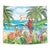 Aloha Hawaii Christmas Tapestry It's 5 o'clock Somewhere - Wonder Print Shop