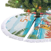Aloha Hawaii Christmas Tree Skirt It's 5 o'clock Somewhere - Wonder Print Shop