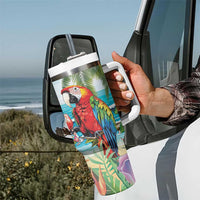 Aloha Hawaii Christmas Tumbler With Handle It's 5 o'clock Somewhere - Wonder Print Shop