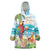 Aloha Hawaii Christmas Wearable Blanket Hoodie It's 5 o'clock Somewhere - Wonder Print Shop