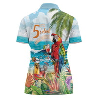 Aloha Hawaii Christmas Women Polo Shirt It's 5 o'clock Somewhere - Wonder Print Shop