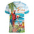 Aloha Hawaii Christmas Women V-Neck T-Shirt It's 5 o'clock Somewhere - Wonder Print Shop