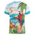 Aloha Hawaii Christmas Women V-Neck T-Shirt It's 5 o'clock Somewhere - Wonder Print Shop
