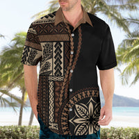 Samoa Siapo Motif Hawaiian Shirt Classic Style - Black Ver02 - Wonder Print Shop