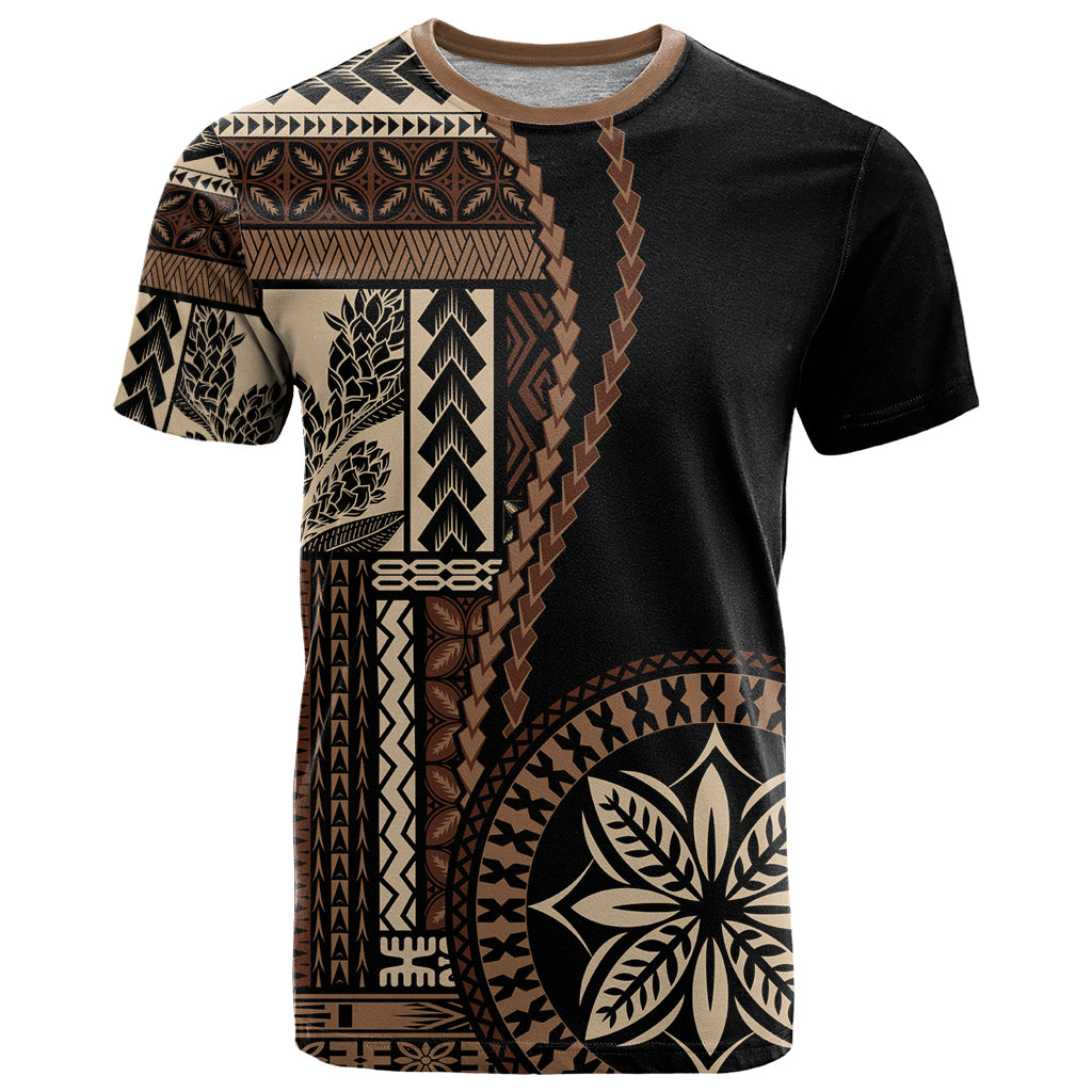 Samoa Siapo Motif T Shirt Classic Style - Black Ver02 - Wonder Print Shop