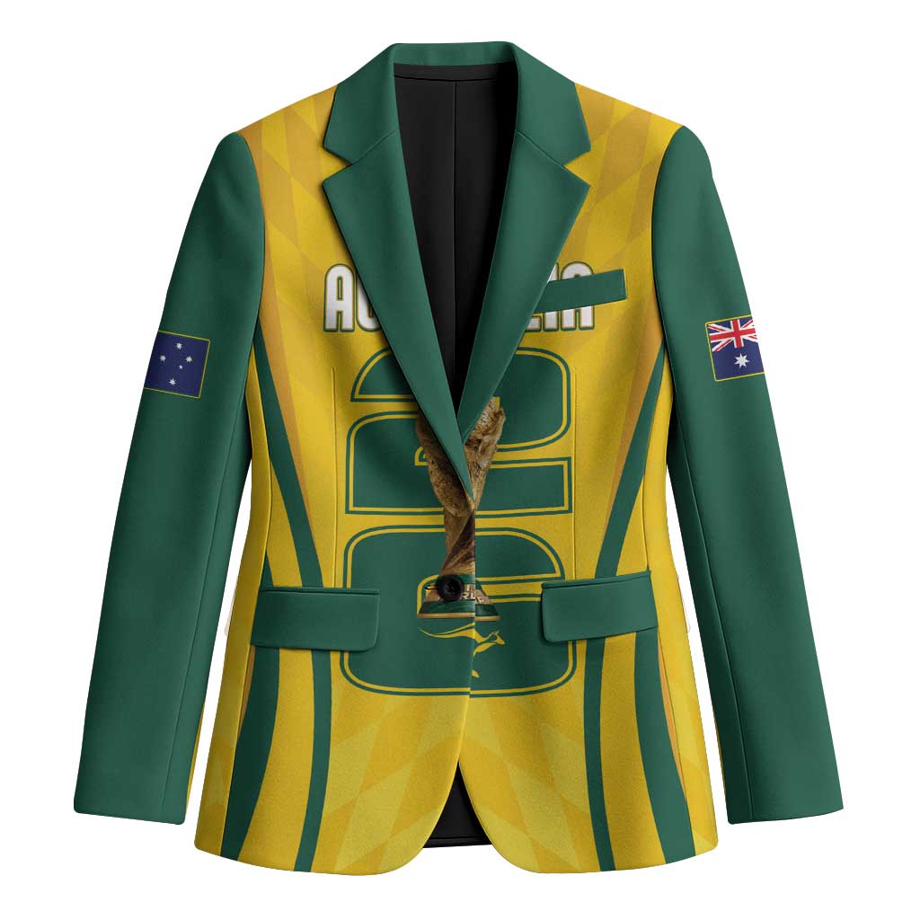Australia Socceroos Custom Blazer 2026 Forever Golden - Wonder Print Shop