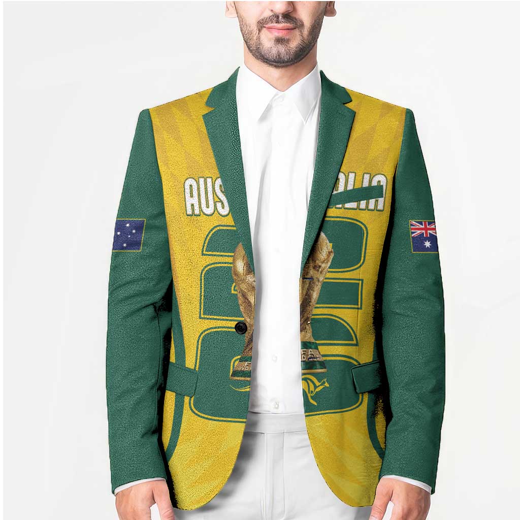 Australia Socceroos Custom Blazer 2026 Forever Golden - Wonder Print Shop