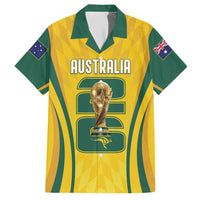 Australia Socceroos Custom Hawaiian Shirt 2026 Forever Golden - Wonder Print Shop