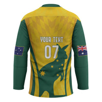 Australia Socceroos Custom Hockey Jersey 2026 Forever Golden - Wonder Print Shop