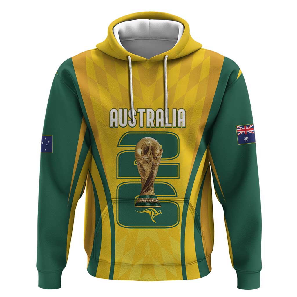 Australia Socceroos Custom Hoodie 2026 Forever Golden - Wonder Print Shop