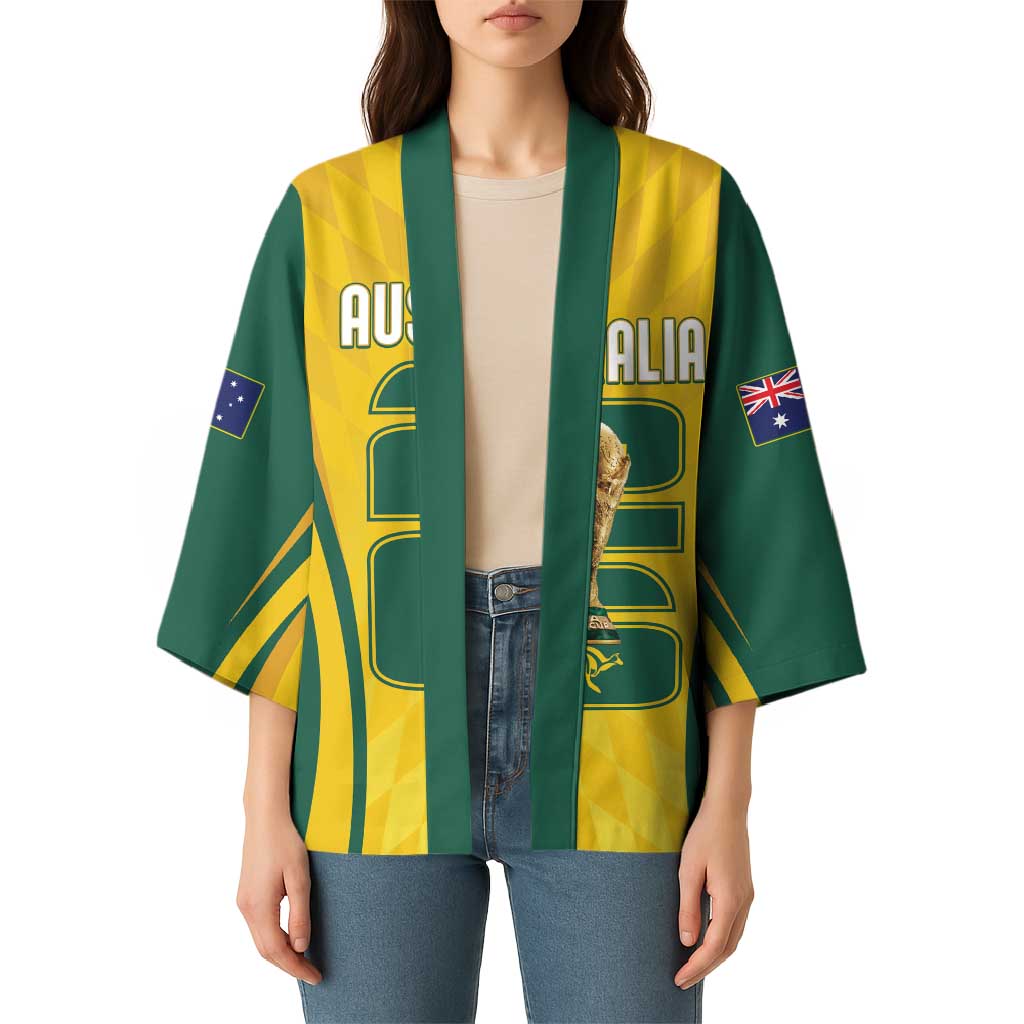 Australia Socceroos Custom Kimono 2026 Forever Golden - Wonder Print Shop