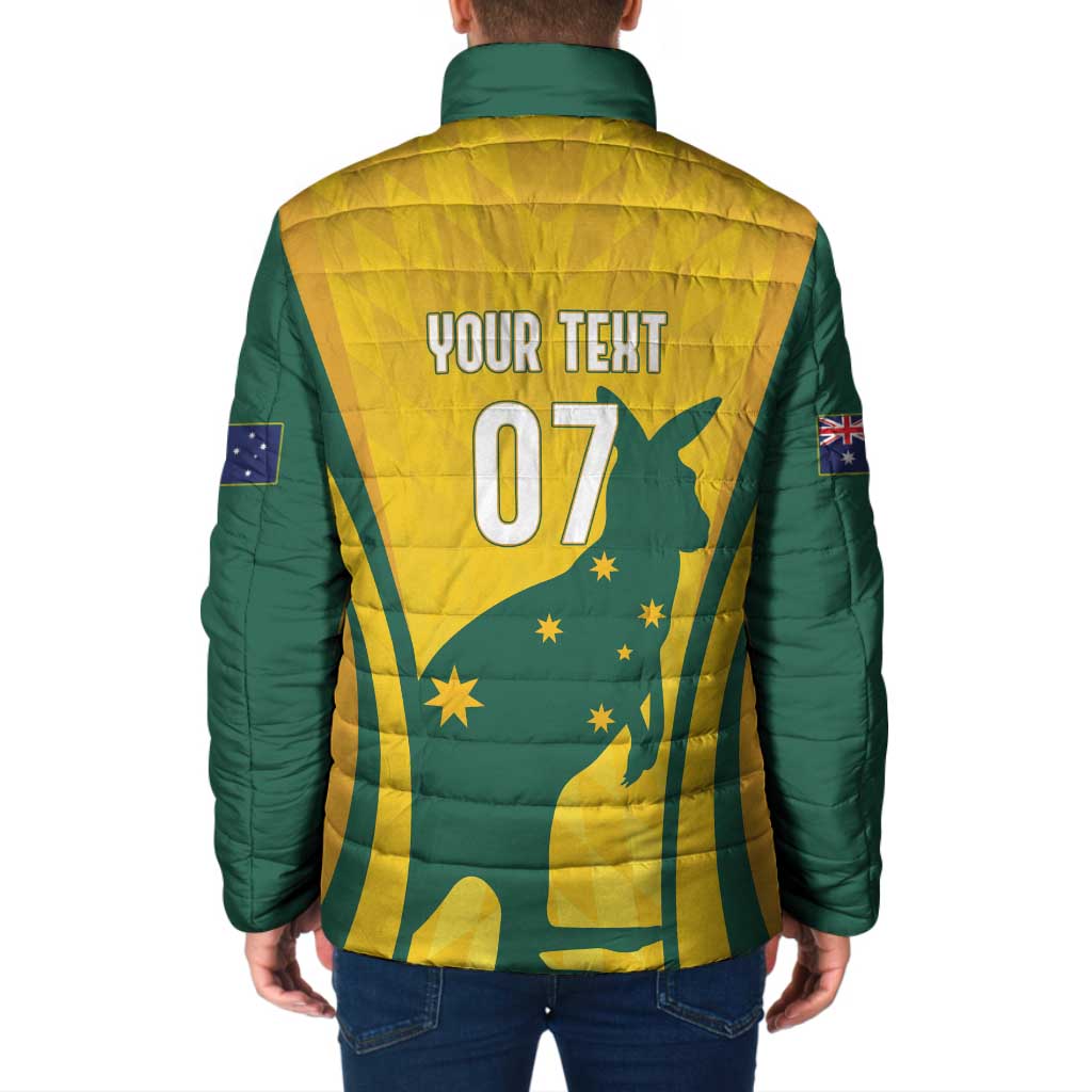 Australia Socceroos Custom Padded Jacket 2026 Forever Golden - Wonder Print Shop