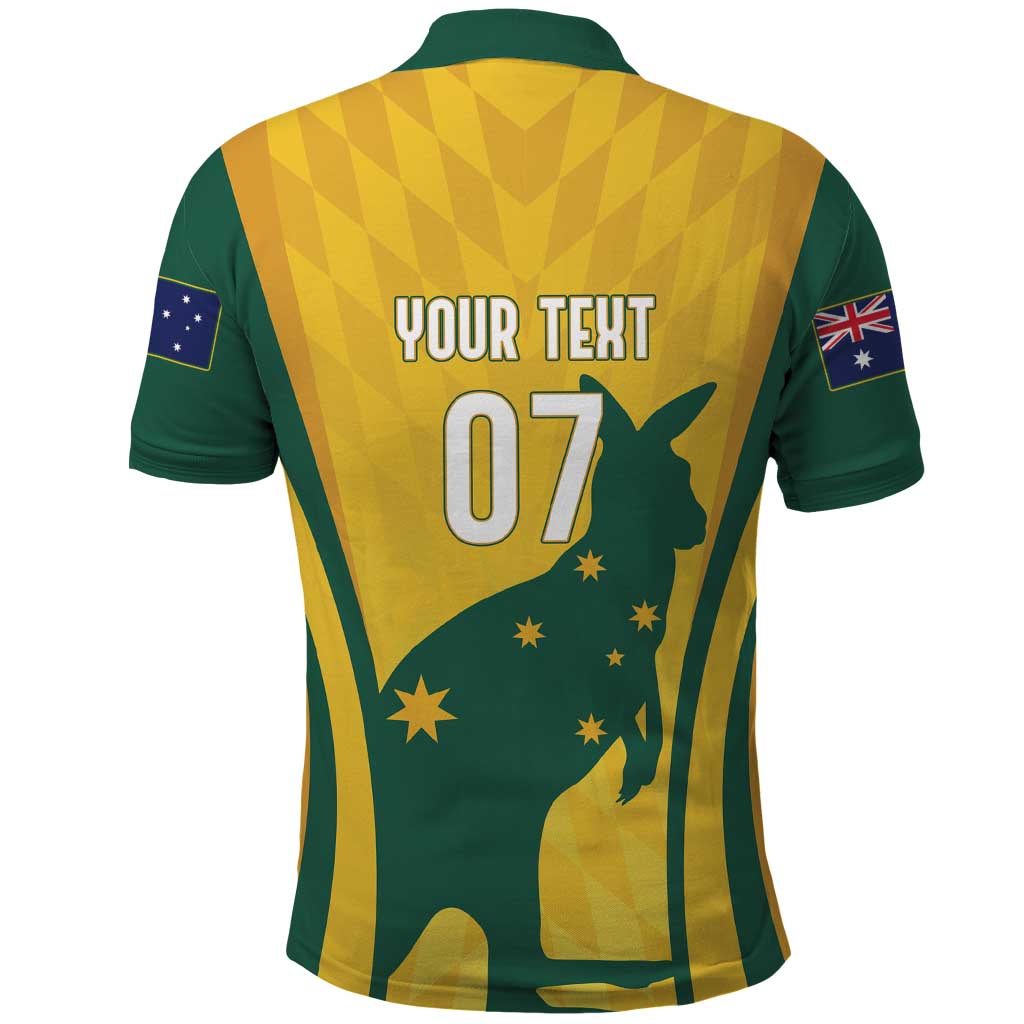Australia Socceroos Custom Polo Shirt 2026 Forever Golden - Wonder Print Shop