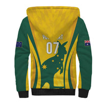 Australia Socceroos Custom Sherpa Hoodie 2026 Forever Golden - Wonder Print Shop