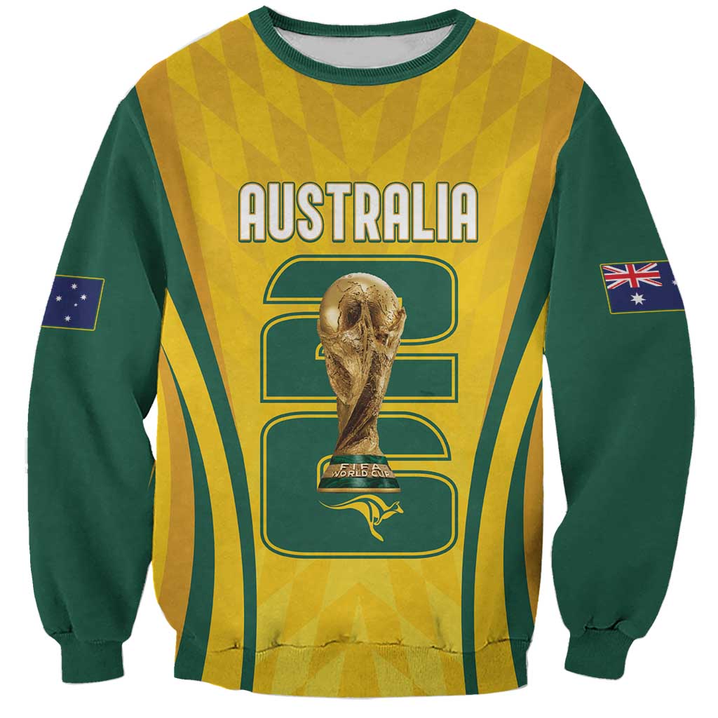 Australia Socceroos Custom Sweatshirt 2026 Forever Golden - Wonder Print Shop