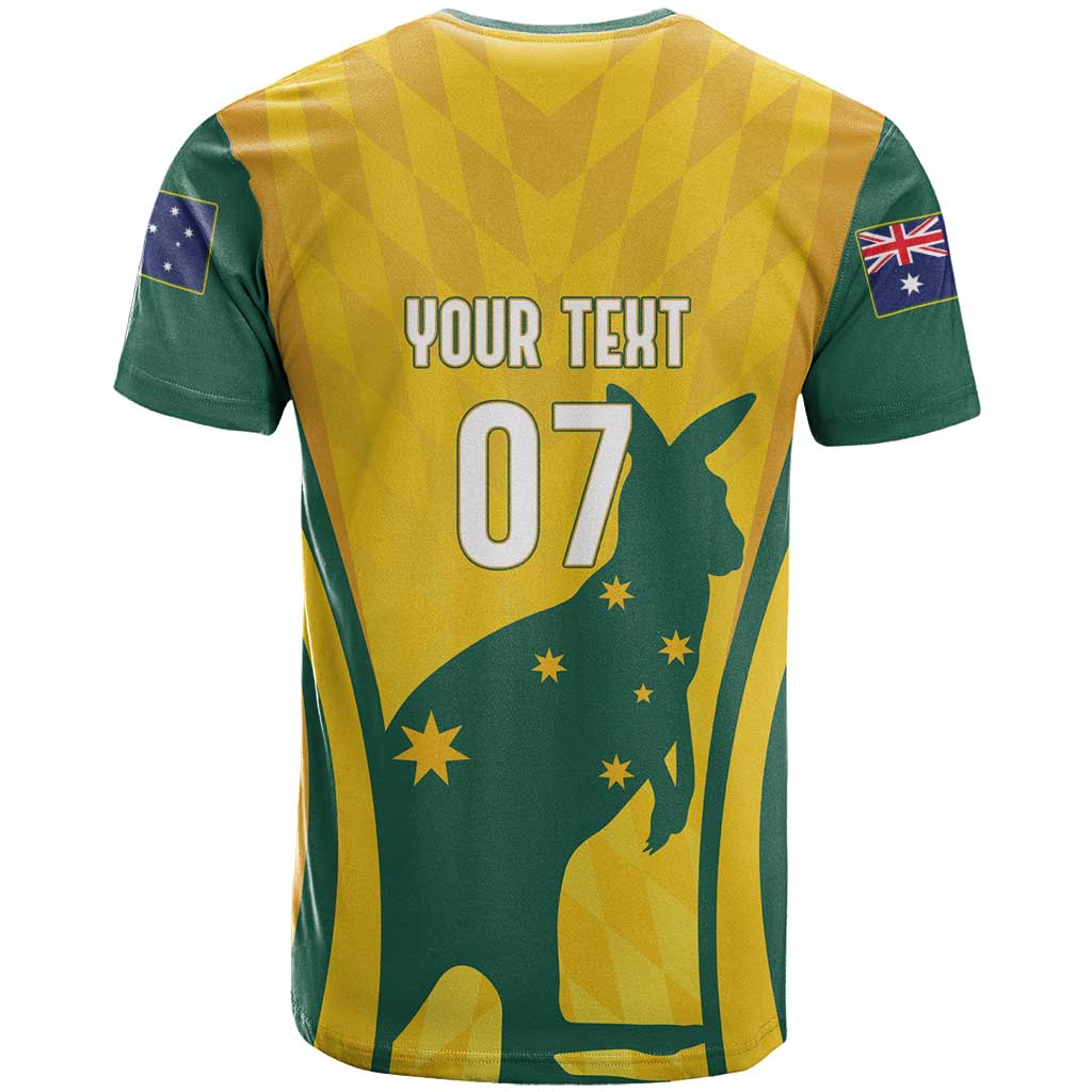 Australia Socceroos Custom T Shirt 2026 Forever Golden - Wonder Print Shop