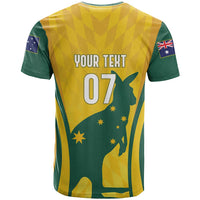 Australia Socceroos Custom T Shirt 2026 Forever Golden - Wonder Print Shop