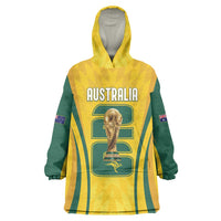 Australia Socceroos Custom Wearable Blanket Hoodie 2026 Forever Golden - Wonder Print Shop