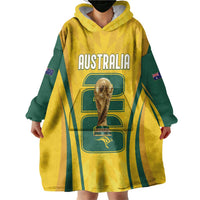 Australia Socceroos Custom Wearable Blanket Hoodie 2026 Forever Golden - Wonder Print Shop