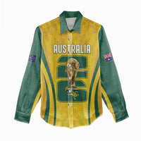 Australia Socceroos Custom Women Casual Shirt 2026 Forever Golden - Wonder Print Shop
