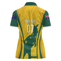 Australia Socceroos Custom Women Polo Shirt 2026 Forever Golden - Wonder Print Shop