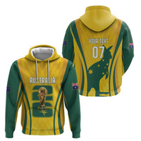 Australia Socceroos Custom Zip Hoodie 2026 Forever Golden - Wonder Print Shop